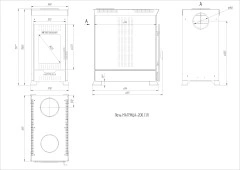 Печь отопительная МАТРИЦА-200 (1.1) Теплодар