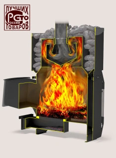 Печь для бани из нерж.сталь РУСЬ-СЕТКА-12 Л Теплодар