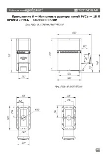 Печь для бани из нерж.сталь РУСЬ-18 Л Профи  Теплодар