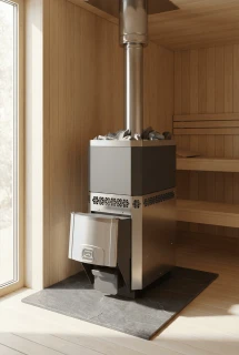 Печь для бани из нерж.сталь РУСЬ-18 ЛНЗП Профи  Теплодар