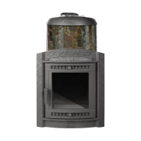 Печь чугунная "Атмосфера XL" в ламелях "Жадеит" ПроМеталл
