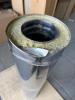 УЦЕНКА 50 % Сэндвич — труба ф 115мм, 1,0м, 0,5мм\0,5мм, нерж\нерж