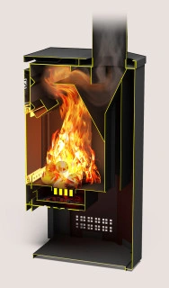 Камин отопительно-варочный КАДРИЛЬ Теплодар