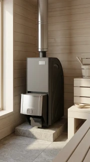 Печь для бани из нерж.сталь КАСКАД-12Т (2018)  Теплодар