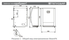 Электрокаменка настенная SteamFit-5,3кВт Теплодар
