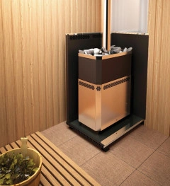 Печь для бани из нерж.сталь РУСЬ-12 ЛНЗП Профи Теплодар