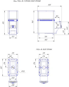 Печь для бани из нерж.сталь РУСЬ-18 ЛНЗП Профи  Теплодар