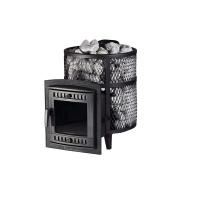 Печь чугунная банная "Атмосфера М" сетка нержавейка ПроМеталл