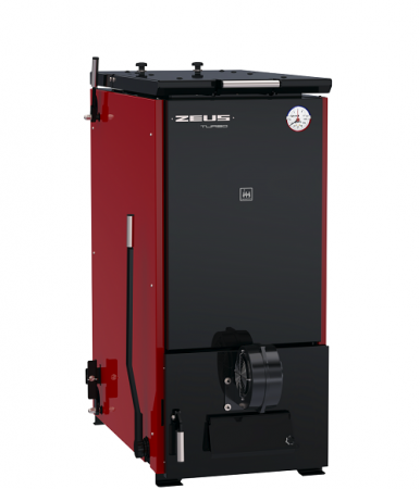 Котел твердотопливный ZEUS-TURBO 22-30 кВт с автоматикой
