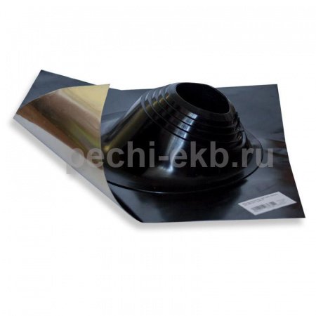 Кровельный проходник Мастер Флеш № 2 черный, d 200-280 мм, 600/600 мм СИЛИКОН