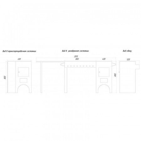 Казан-мангал «Березка» со стеклом, 115 мм