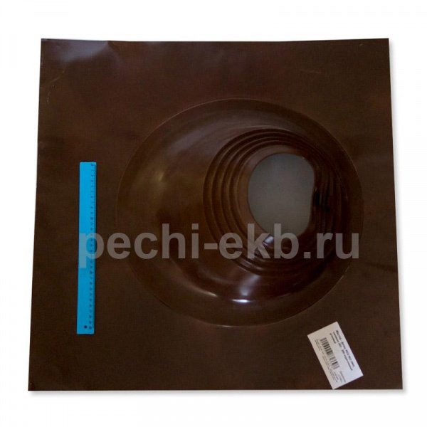 Кровельный проходник Мастер Флеш № 2 коричневый, d 200-280 мм, 600/600 мм СИЛИКОН