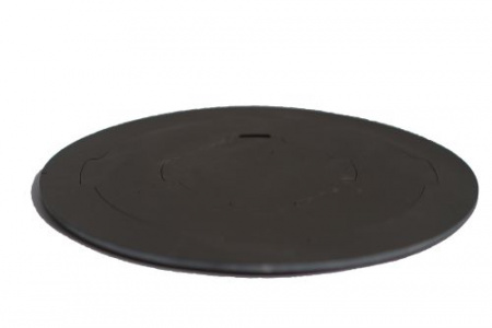 Плита стальная под казан  500х500 Сибирь, с кружками стальными в комплекте, 10 мм толщина