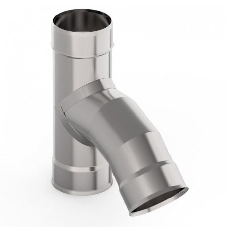 Тройник 45 градусов ф 120мм, 0,5мм, нержавейка