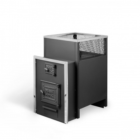 Печь банная из трубы, 6 мм Радуга 36 Б - под навесной бак сзади (бак отдельно на 60л)