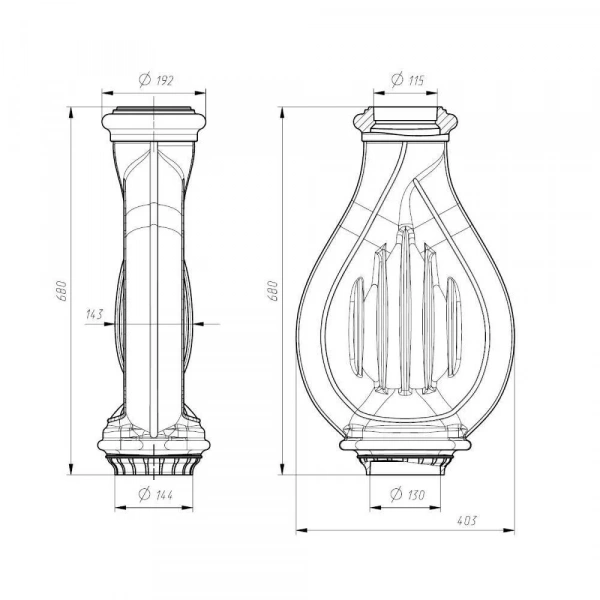 Конвектор "Лира" 130М-115М (цв. черный чугун) ПроМеталл