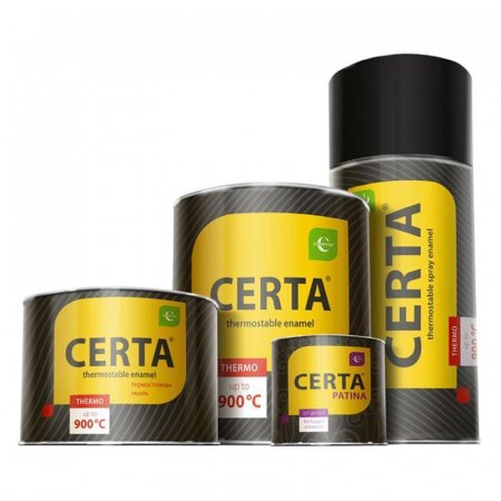 Краска термостойкая цвет- серебристый +700 гр. (банка 0,8 кг)