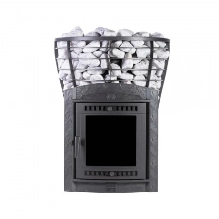 Печь чугунная банная "Атмосфера V" сетка нержавейка ПроМеталл