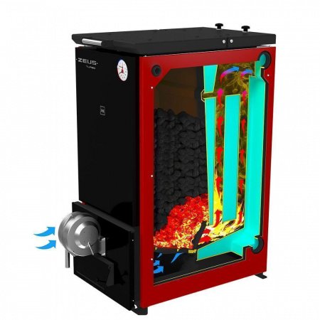 Котел твердотопливный ZEUS-TURBO 56-76 кВт