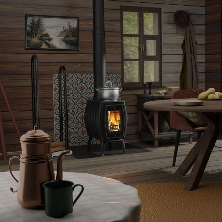 Печь чугунная отопительная "Бахтинка"  ПроМеталл