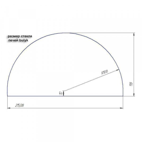 Печь «Bulyk-150» отопительно-варочная со стеклом