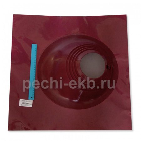 Кровельный проходник Мастер Флеш № 2 красный, d 200-280 мм, 600/600 мм СИЛИКОН