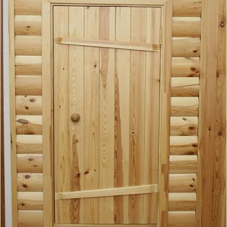 Дверь для бани входная (сосна) 1800*900*40 с коробкой