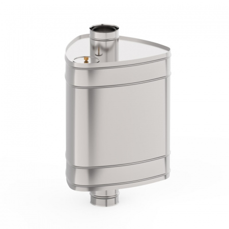 Бак на трубе 50 литров "Урал"  (самоварного типа) диаметр 115 мм, 1/0,8 мм