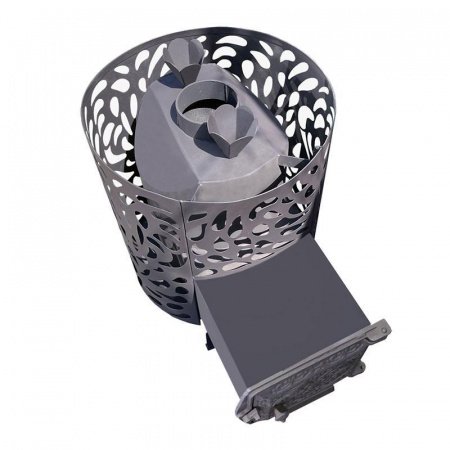 Печь для бани «Берёзка ПарЛайт-12», чугунная дверца