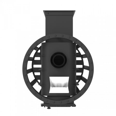 Чугунная печь-камин для бани Воевода 20, Д-2 дверца со стеклом, c закрытой каменкой