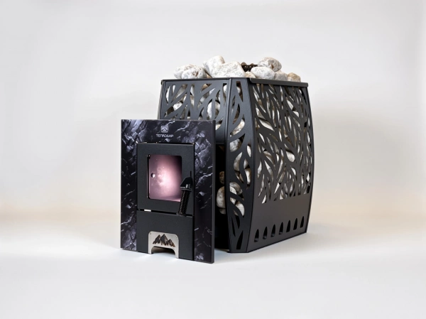 Печь для бани Скала 12Т Стекло сталь Теплодар