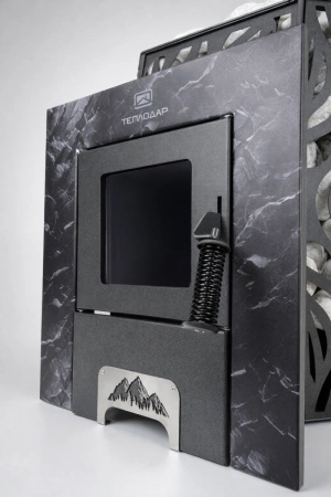 Печь для бани Скала 12Т Стекло сталь Теплодар