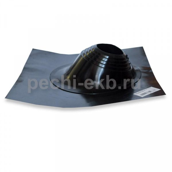 Кровельный проходник Мастер Флеш № 2 черный, d 200-280 мм, 600/600 мм СИЛИКОН