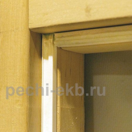 Дверь стеклянная «Банька в лесу» бронза 2000х700  Ольха, с порогом