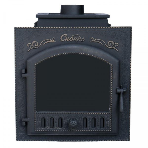 Печь для бани Сибирь 25 П чугун + сталь