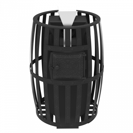 Печь для бани Витязь 28 Закрытая каменка, Д-2 стекло 230х270, 6-8 мм