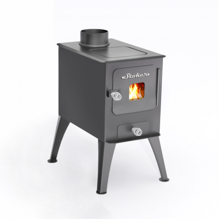 Буржуйка Стокер "Садовая 50" с плитой, Ермак