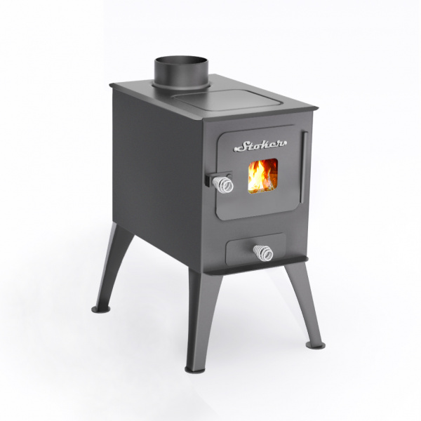 Буржуйка Стокер "Садовая 50" с плитой, Ермак