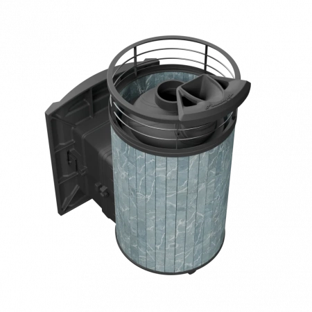 Печь чугунная "Атмосфера L" Талькохлорит ламель+сетка с газовой горелкой ПроМеталл