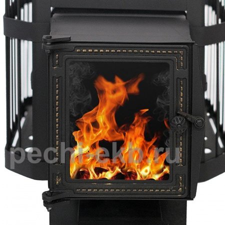 Стекло для дверки для чугунных печей Сибирь 217х190