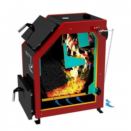 Котел твердотопливный TAIFUN -20 (переходник и регулятор тяги в комплекте)