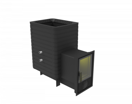 Печь для бани Фаворит 15 Д-2 дверца со стеклом 230х270 (под бак 35 л или теплообменник)