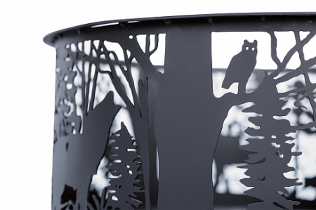 Костровая чаша "Природа" на подставке с зольным ящиком Сибирь