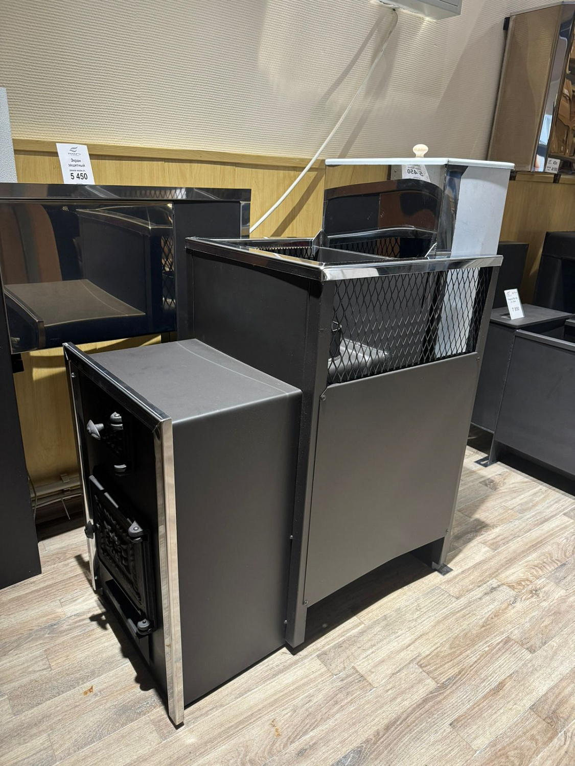 Печь для бани Радуга 35 6 мм под навесной бак 60 л (отдельно)