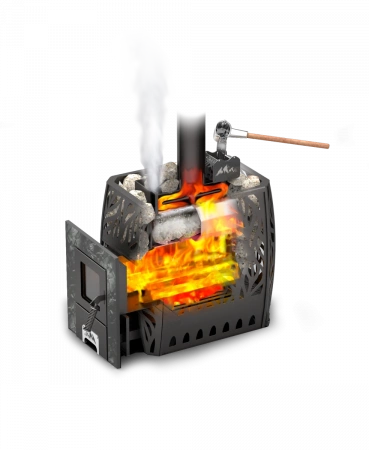 Печь для бани Скала 12Т сталь Теплодар