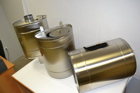 Бак на трубе 43 литра (самоварного типа) диаметр 115 мм, 1/0,8 мм