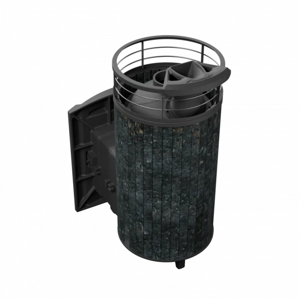 Печь чугунная "Атмосфера XL" Пироксенит ламель+сетка с газовой горелкой ПроМеталл