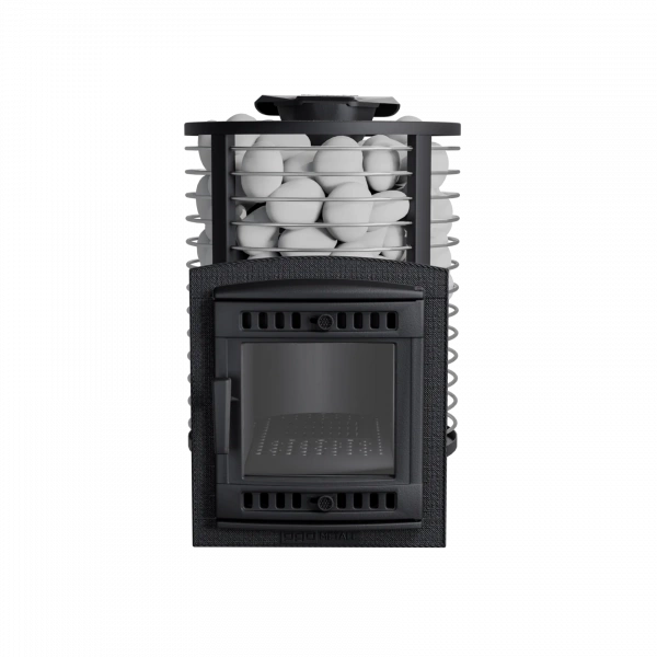 Печь чугунная банная "Атмосфера М" сетка-ПРУТОК нержавейка ПроМеталл