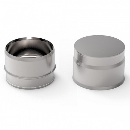 Заглушка для тройника глухая, ф 130, 0,5 мм, нержавейка