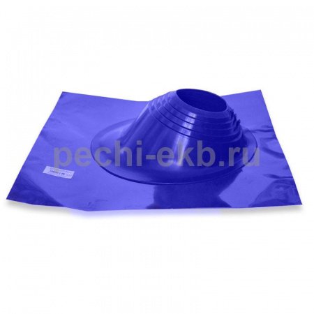 Кровельный проходник Мастер Флеш № 2 синий, d 200-280 мм, 600/600 мм СИЛИКОН